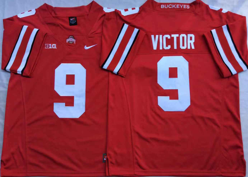 NCAA Men Ohio State Buckeyes Red #9 VICTOR